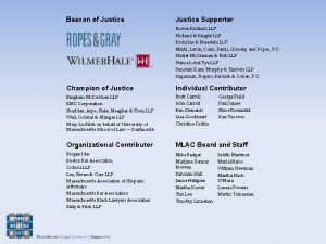 Beacon of Justice Supporter Brown Rudnick LLP Holland