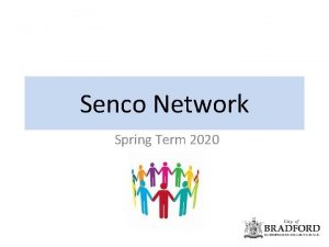 Senco Network Spring Term 2020 Welcome Agenda Presenter