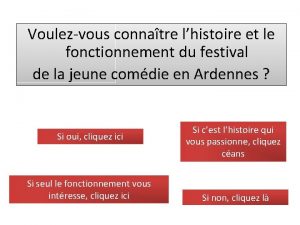 Voulezvous connatre lhistoire et le fonctionnement du festival