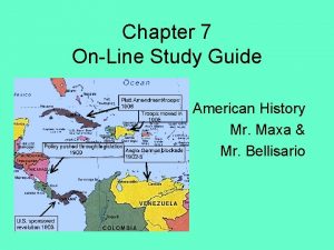 Chapter 7 OnLine Study Guide American History Mr