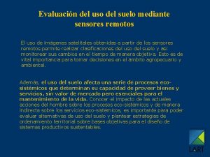 Evaluacin del uso del suelo mediante sensores remotos