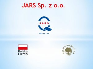 JARS Sp z o o NAJWIKSZE POLSKIE LABORATORIA