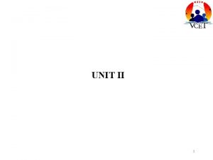 UNIT II 1 Prime Numbers A prime number