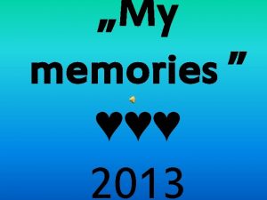 My memories 2013 Diary about Polish Cypriot students