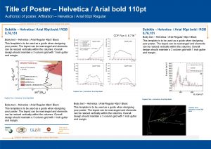 Title of Poster Helvetica Arial bold 110 pt