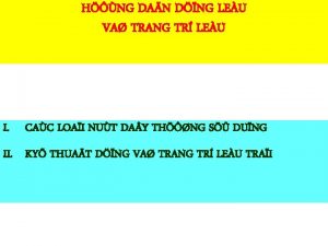 HNG DAN DNG LEU VA TRANG TR LEU