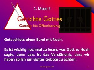 1 Mose 9 Gerichte Gottes Genesis bis Offenbarung