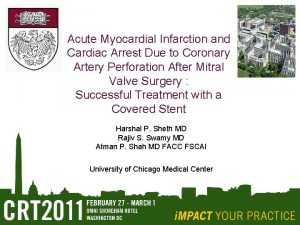 Acute Myocardial Infarction and Cardiac Arrest Due to
