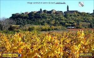 Village construit en pierre du Gard CASTILLON Prsent