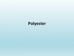 History of polyester