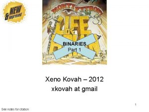 BINARIES Part 1 Xeno Kovah 2012 xkovah at