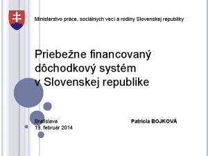 Ministerstvo prce socilnych vec a rodiny Slovenskej republiky