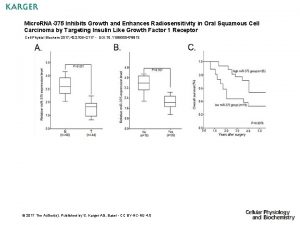 Micro RNA375 Inhibits Growth and Enhances Radiosensitivity in
