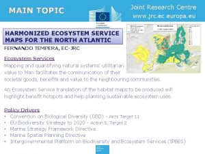 Joint Research Centre www jrc europa eu HARMONIZED