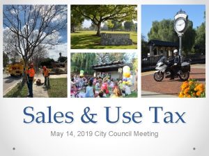 Sales Use Tax May 14 2019 City Council