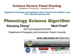 Science Review Panel Meeting Biosphere 2 Tucson AZ