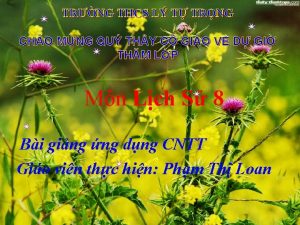 TRNG THCS L T TRNG CHO MNG QU