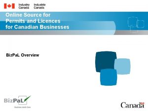 Online Source for Permits and Licences for Canadian