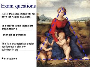 Exam questions Note the exam image will not