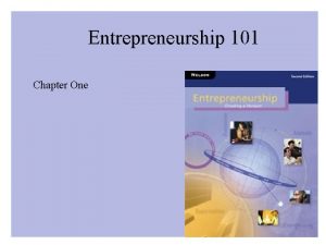 Entrepreneurship 101 Chapter One Teen Millionaires How Did