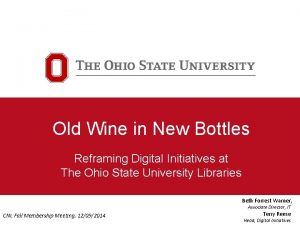 Old Wine in New Bottles Reframing Digital Initiatives