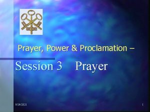 Prayer Power Proclamation Session 3 Prayer 9242021 1