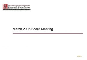 March 2005 Board Meeting 9242021 Executive Directors Report
