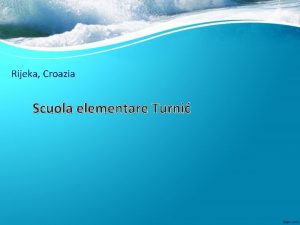 Rijeka Croazia Scuola elementare Turni Rijeka Rijeka la