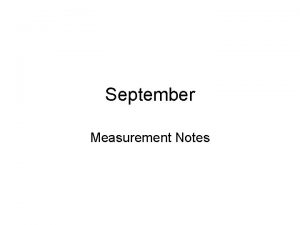 September Measurement Notes Starter 921 Measuring Length by