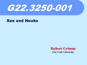 G 22 3250 001 Xen and Nooks Robert