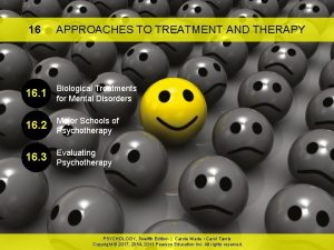 16 APPROACHES TO TREATMENT AND THERAPY 16 1