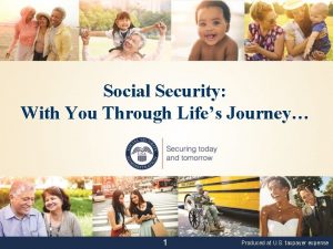 Social Security With You Through Lifes Journey 1