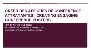 CRER DES AFFICHES DE CONFRENCE ATTRAYANTES CREATING ENGAGING