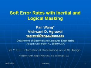 Soft Error Rates with Inertial and Logical Masking