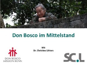 Don Bosco im Mittelstand Mit Dr Christine Ltters