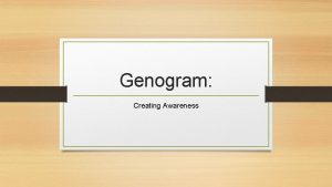 Genogram Creating Awareness Therapists Self Genogram is a
