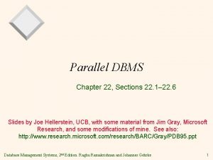 Parallel dbms