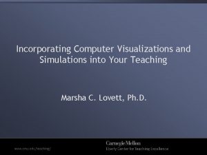 Incorporating Computer Visualizations and Simulations into Your Teaching