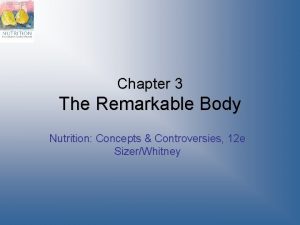 Chapter 3 The Remarkable Body Nutrition Concepts Controversies