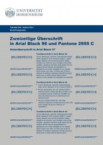 Fakultt XXX Institut XXX Einrichtungsname Zweizeilige berschrift in