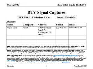 March 2006 doc IEEE 802 22 060038 r