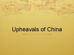 Upheavals of China The Chinese Republic 1912 Sun