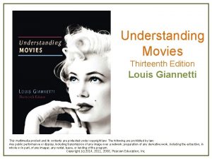 Understanding Movies Thirteenth Edition Louis Giannetti This multimedia