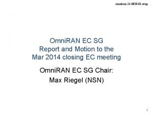 omniran14 0028 01 ecsg Omni RAN EC SG