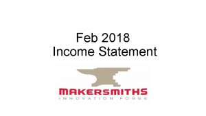 Feb 2018 Income Statement Income Feb 2018 41010