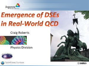 Craig Roberts Physics Division Craig Roberts The Issue