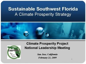 Sustainable Southwest Florida A Climate Prosperity Strategy Climate