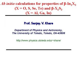 Ab initio calculations for properties of In 2