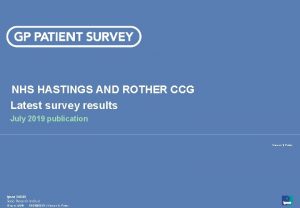 NHS HASTINGS AND ROTHER CCG Latest survey results