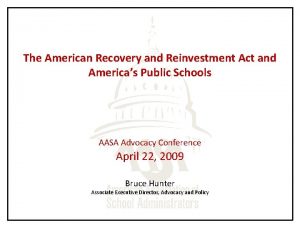 The American Recovery and Reinvestment Act and Americas